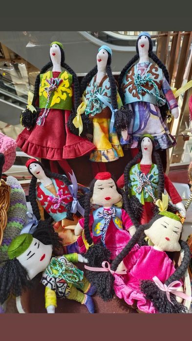 Казахская кукла текстильная