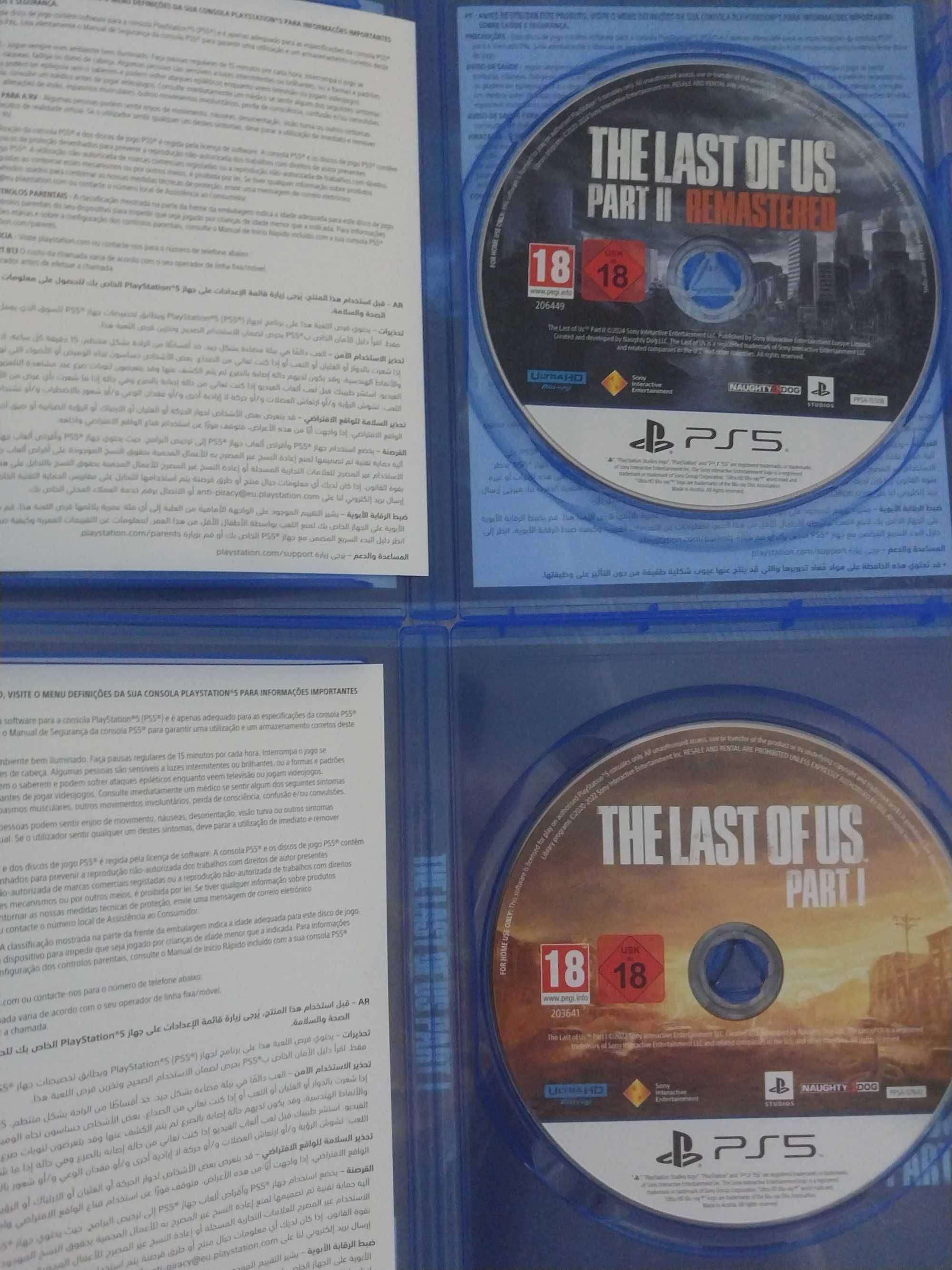 Диски The Last of us 1 и 2 часть PS5