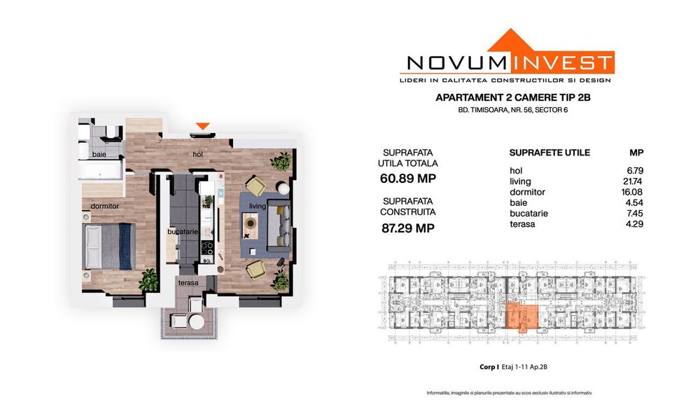 Apartament 2 camere la cheie I Parcul Liniei I Metrou Gorjului 600m