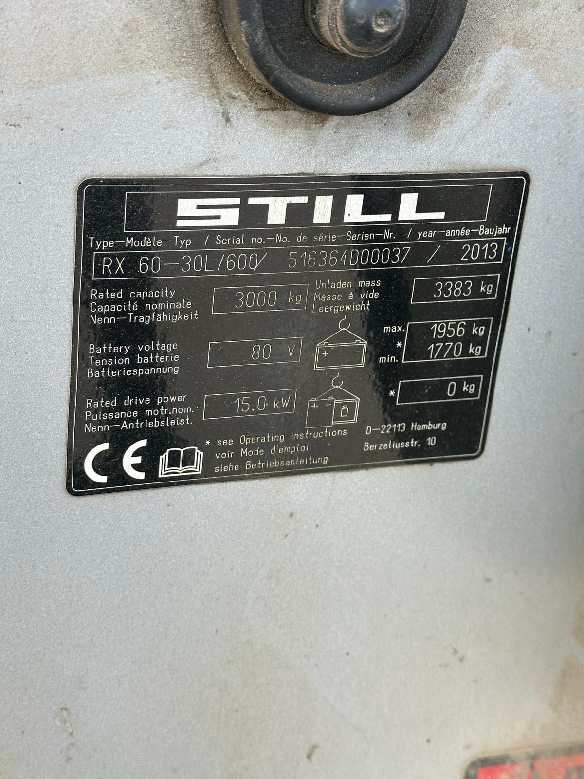 Vand stivuitor electric STILL RX 60-30