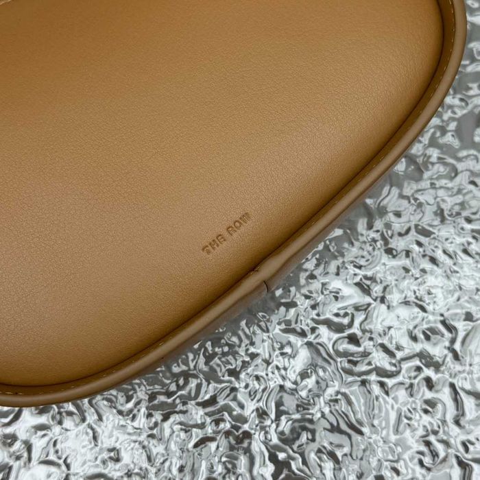 Geanta The Row Moon 20 cm, maro, tip Premium