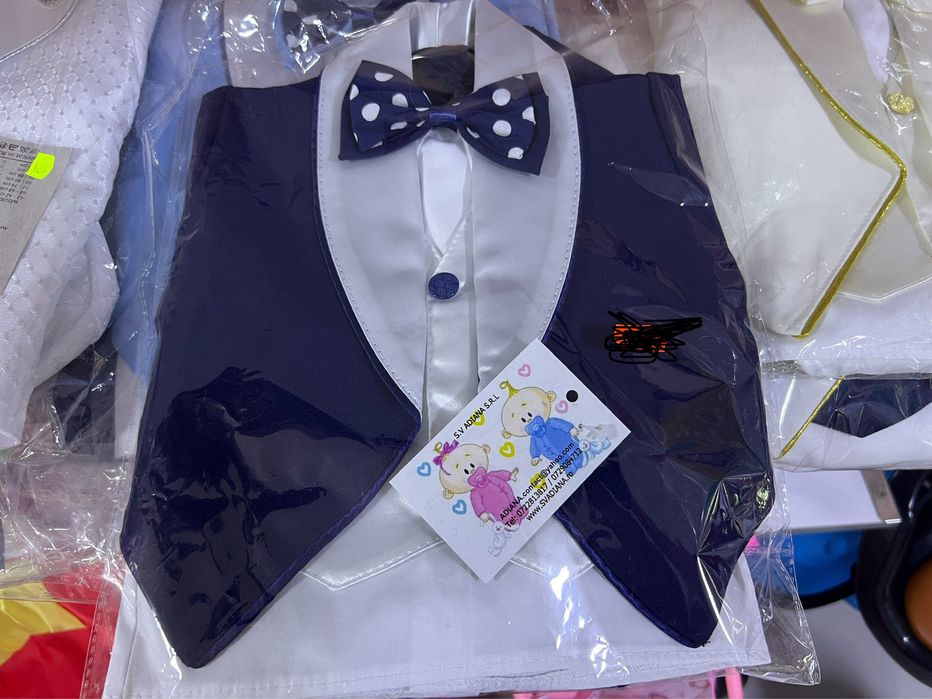 Costum de Botez pentru bebelusi + trusou complet si lumanare