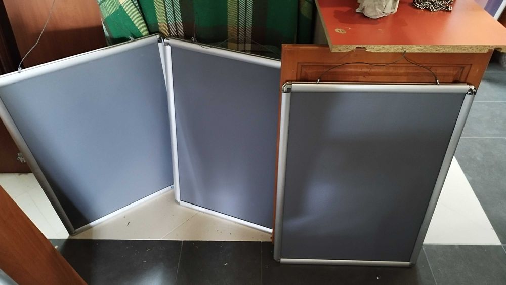 Снап рамки сдвоени алуминиеви, за плакати и реклами 71/51см