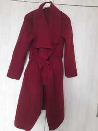 Палто дамско цвят бордо