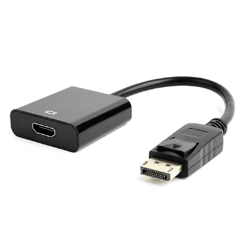 Адаптер  DisplayPort - HDMI черный, 0.1 м