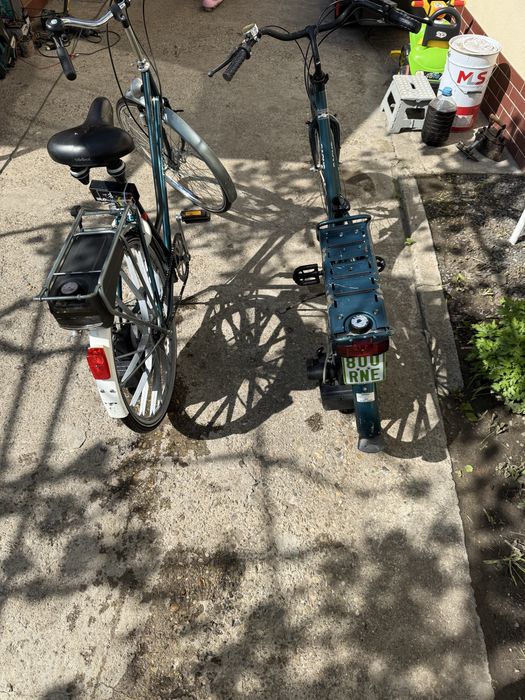 Bicicleta cu motor sachs benzina camping tur