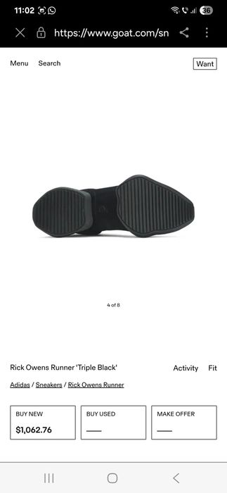 Vand adidas Rich Owens