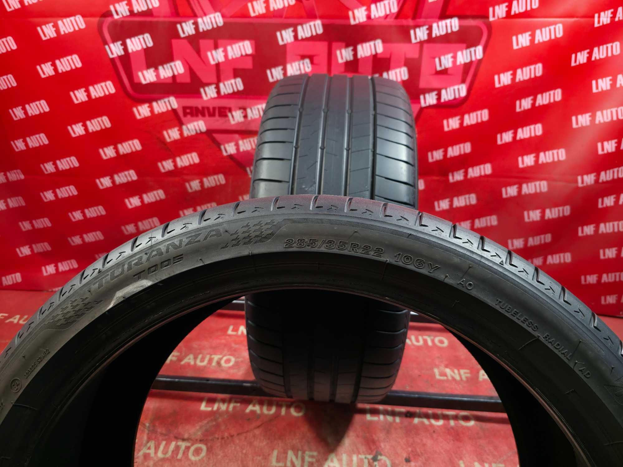 Anvelope de VARA - 285/35/22 - BRIDGESTONE - 6.45 MM - DOT 4722 !
