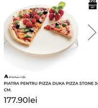 Tava piatra pizza 33cm + cutit special pizza Nou!Sigilat!