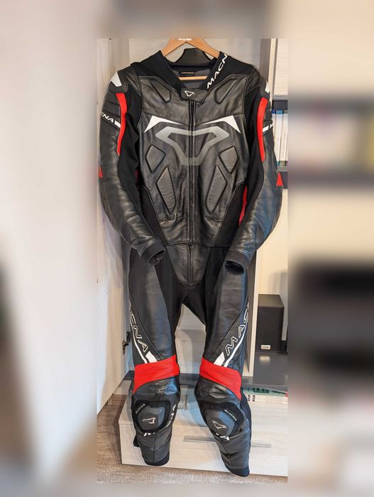 Combinezon Moto Piele 2 Piese Macna Marime 56