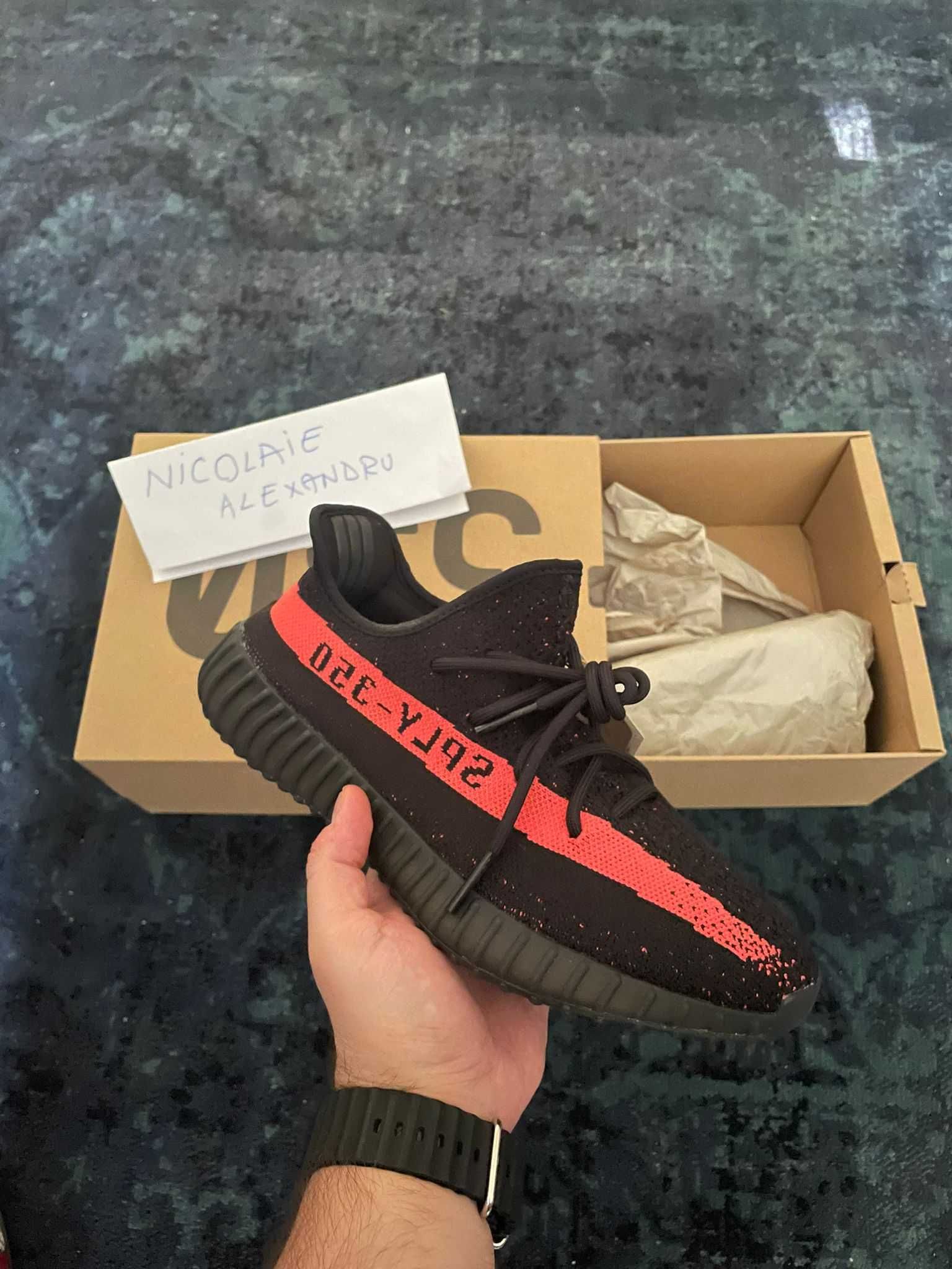 Yeezy 350 Core red