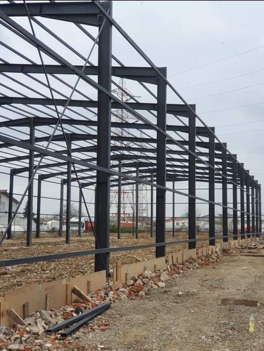Hale structurii metalice  o avans  plată la finalizarea lucrarii