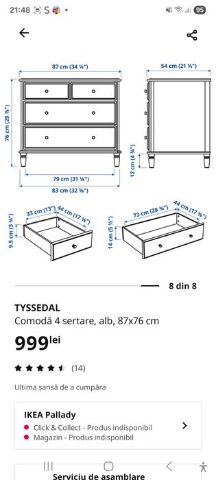 Comoda ikea Tyssedal