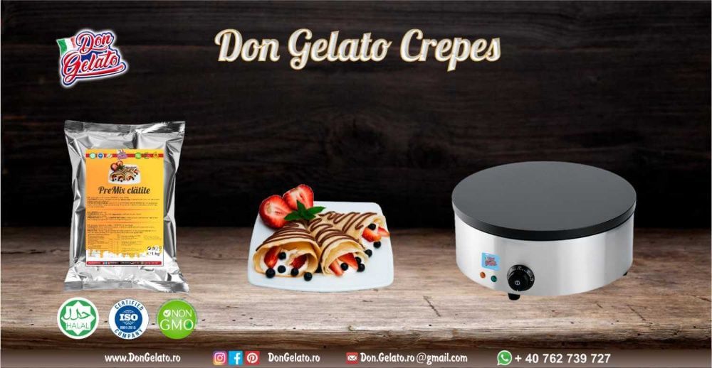 Premix pentru Clătite Crepes | Don Gelato (1000g /2 L Apa)