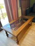 mobila  vintage -masuta lemn living