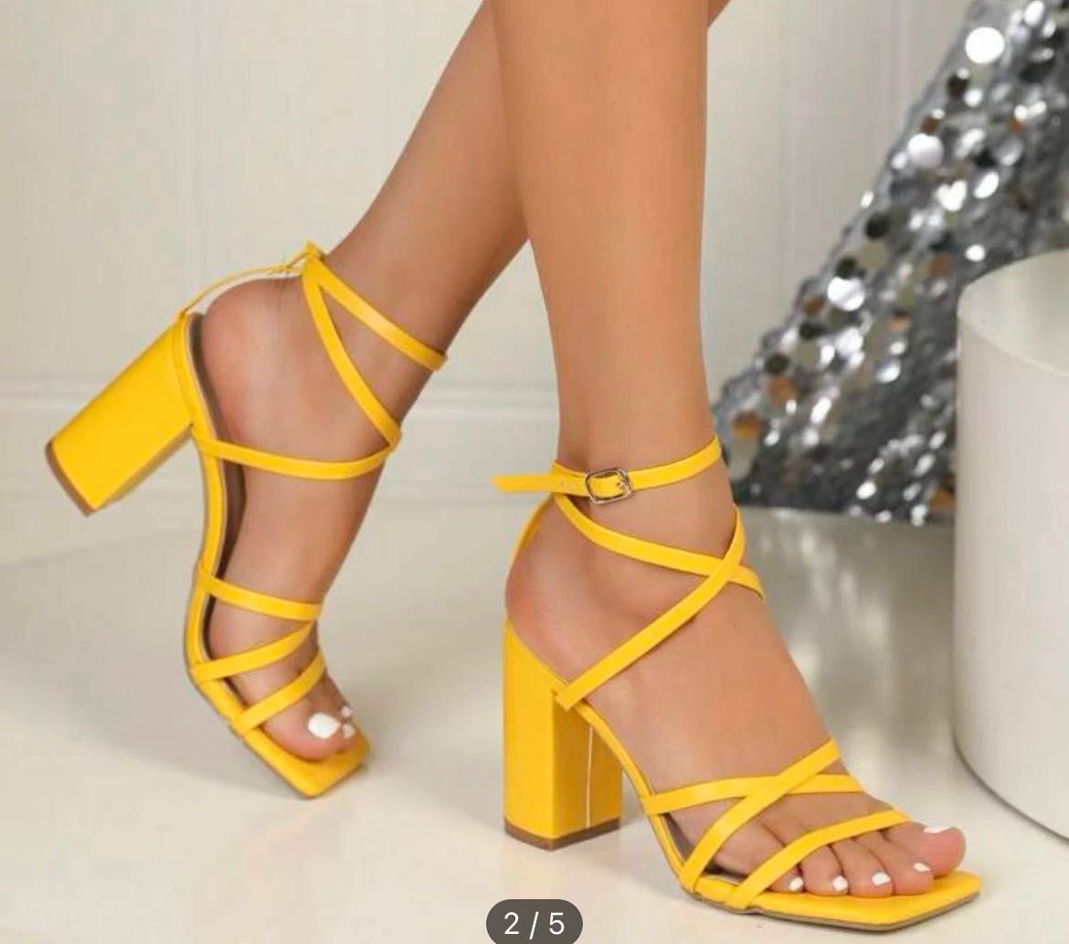 НОВИ жълти сандали 42 размер