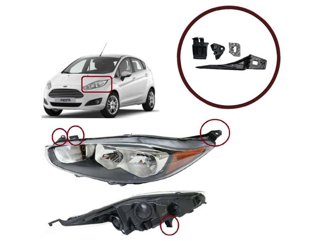 Комплект щипки за захващане фар Ford Fiesta MK6,Transit Courier/Форд
