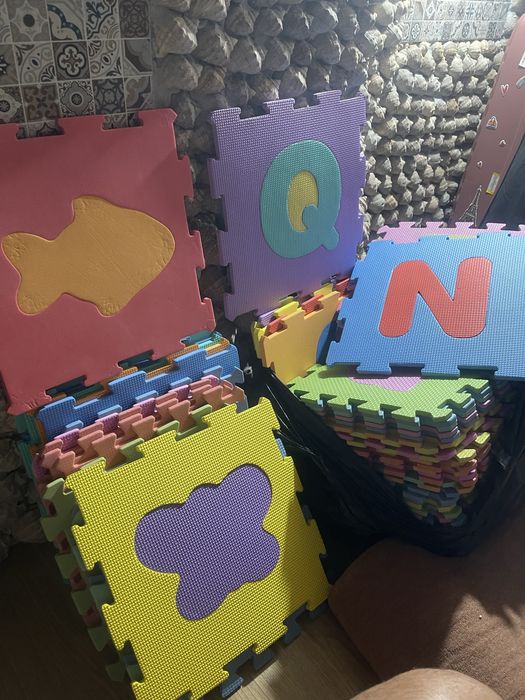 Covor patratele puzzle