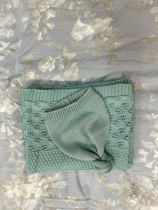 Плед детский вязанный