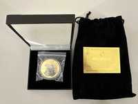 Колекционерска позлатена монета Apple Стив Джобс
