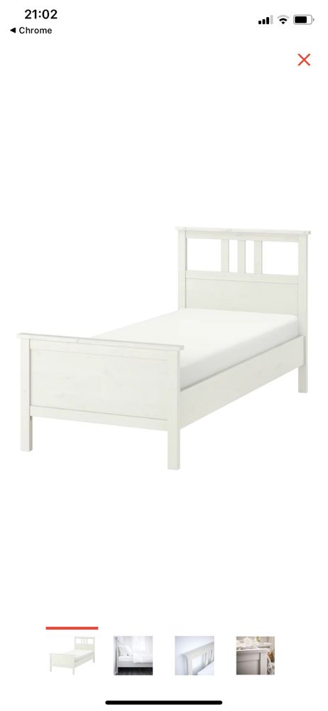Продам кровать IKEA Хэмнес 90/200,белая!!!Новая!!!