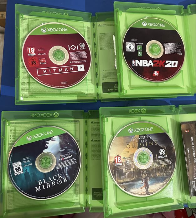 jocuri xbox one Black mirror/Assassin's creed origins/Hitman2/NBA2k20