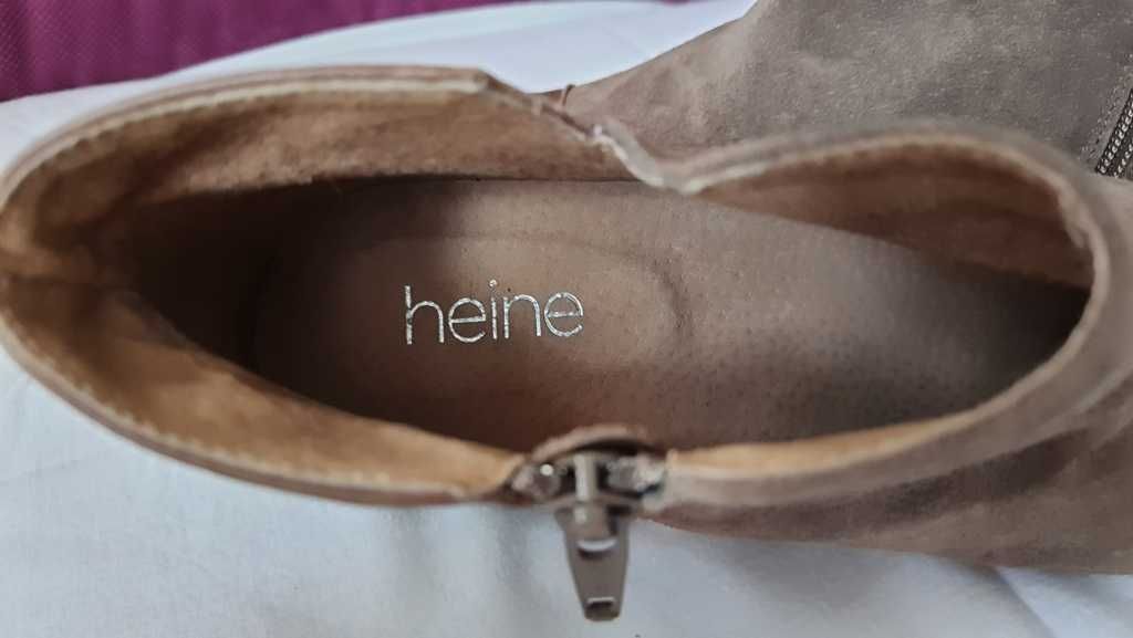 Botine elegante de primavara full piele de la HEINE marimea 38