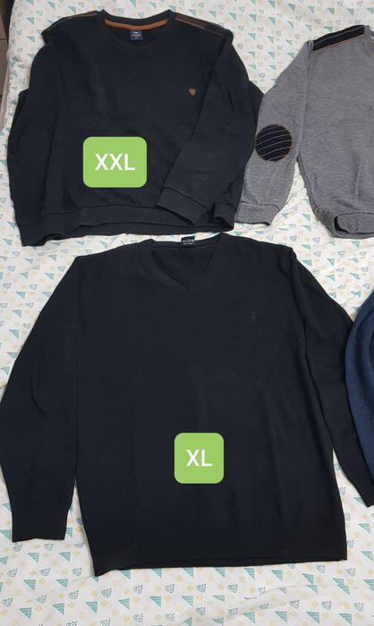 Pulovere, bluze barbati casual simple toamna-iarna, marimi XXL