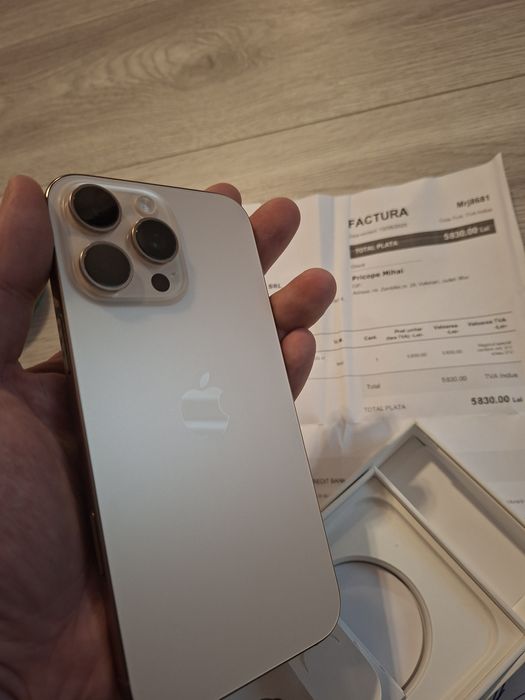 Iphone 16 Pro Max 256Gb Desert Titanium cu factura garanție iunie 2026