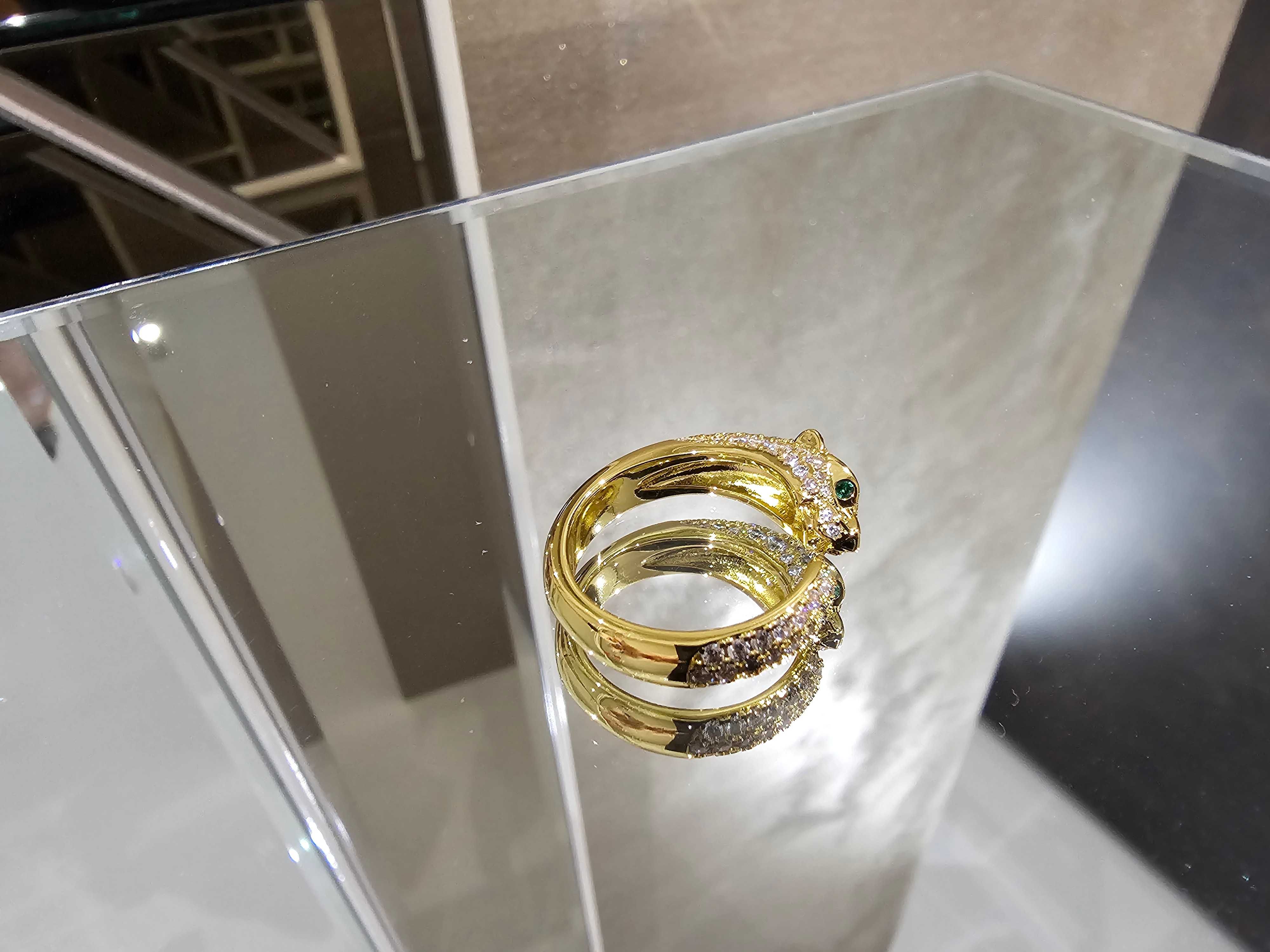CARTIER Panthere de Cartier Gold Paved Diamonds Дамски Пръстен
