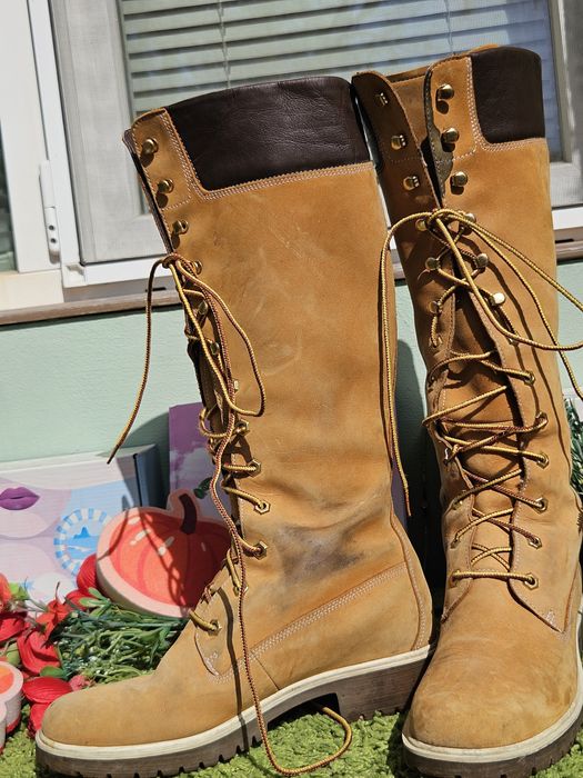 Timberland високи ботуши от кожа N39