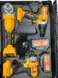 Trusa bormasina flex unghiular si pistol cu impact 1/2 cu 2 acumulator