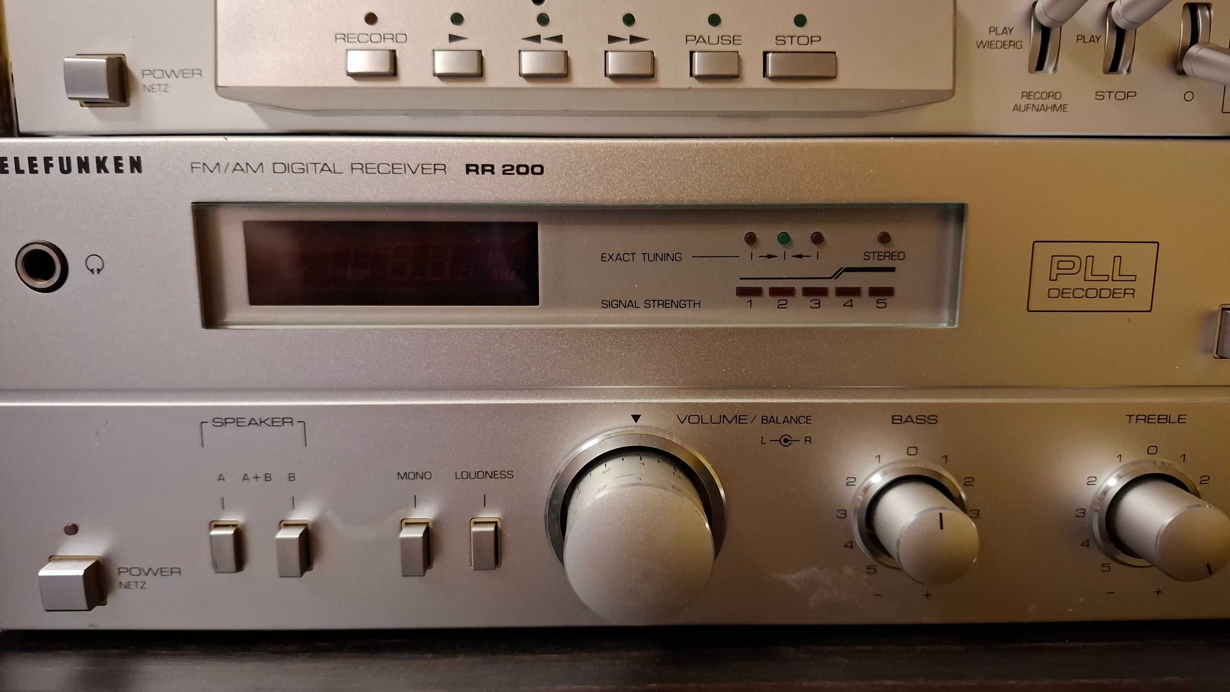 Amplituner Telefunken RR200 si CasetofonTelefunken RC200