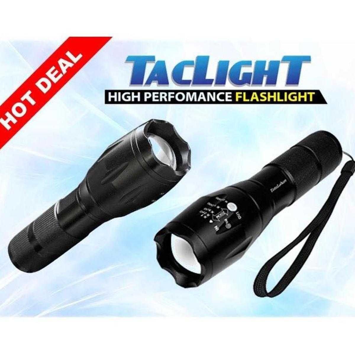 Lanterna cu Zoom LED Cree TacLight  OFERTA 1 + 1 !!!