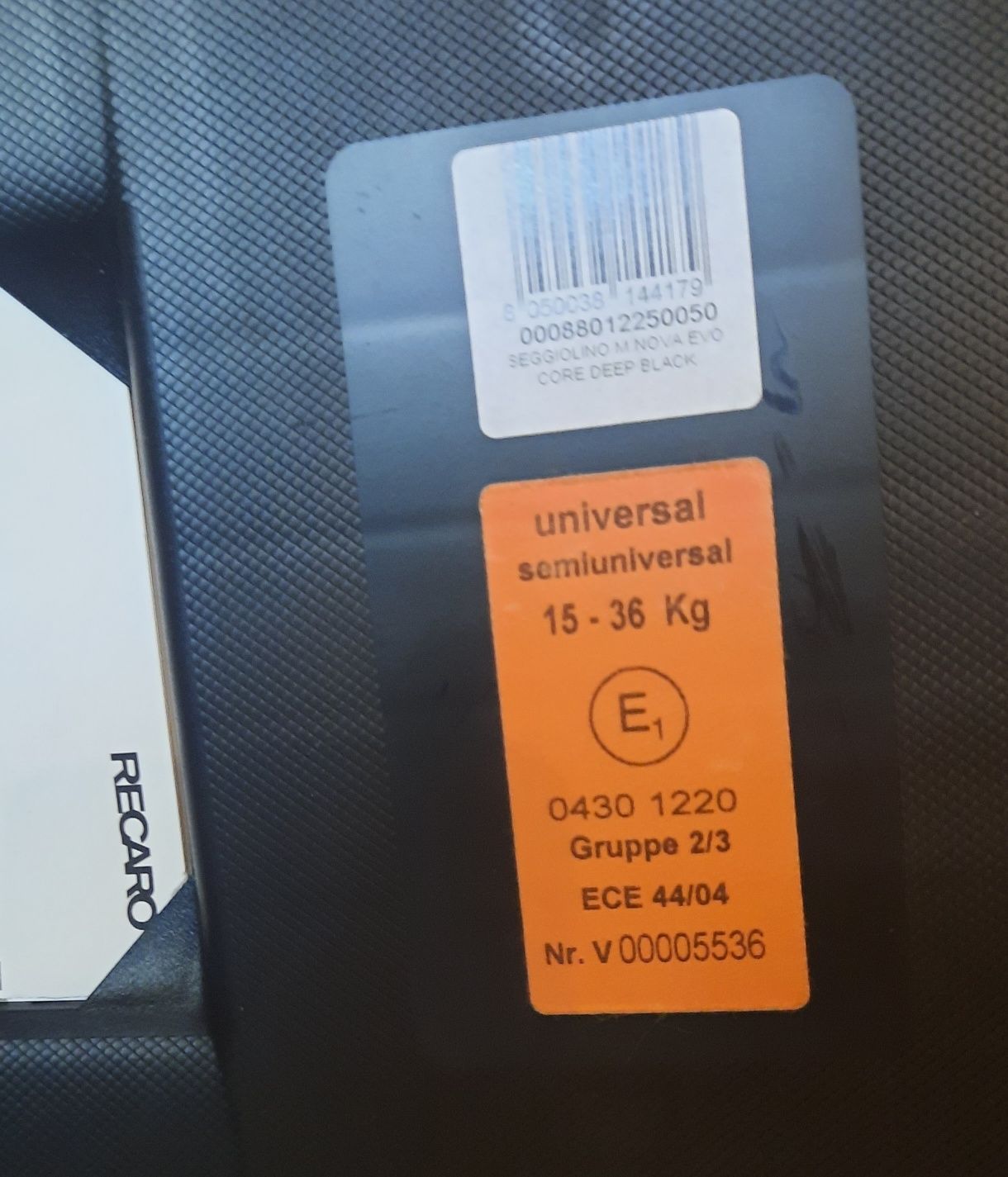 Стол за кола Recaro 15-36кг.