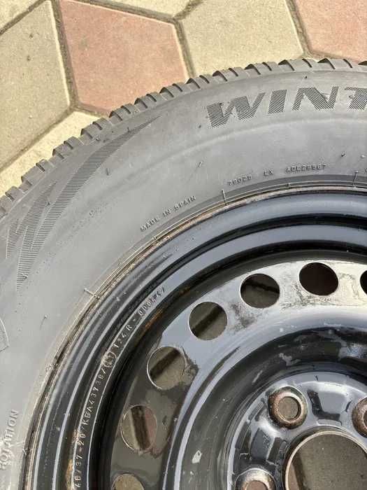 Set jante oțel cu Firestone Winterhawk4, 215/70/R16 100H.