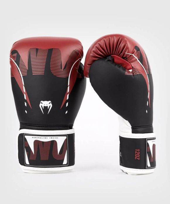 Venum Adrenaline Fight Week Boxing Gloves (16 oz, qora-qizil rang).
Ve