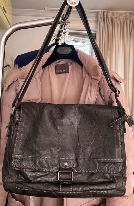 Сумка   из Натуральной кожи  Коричневая