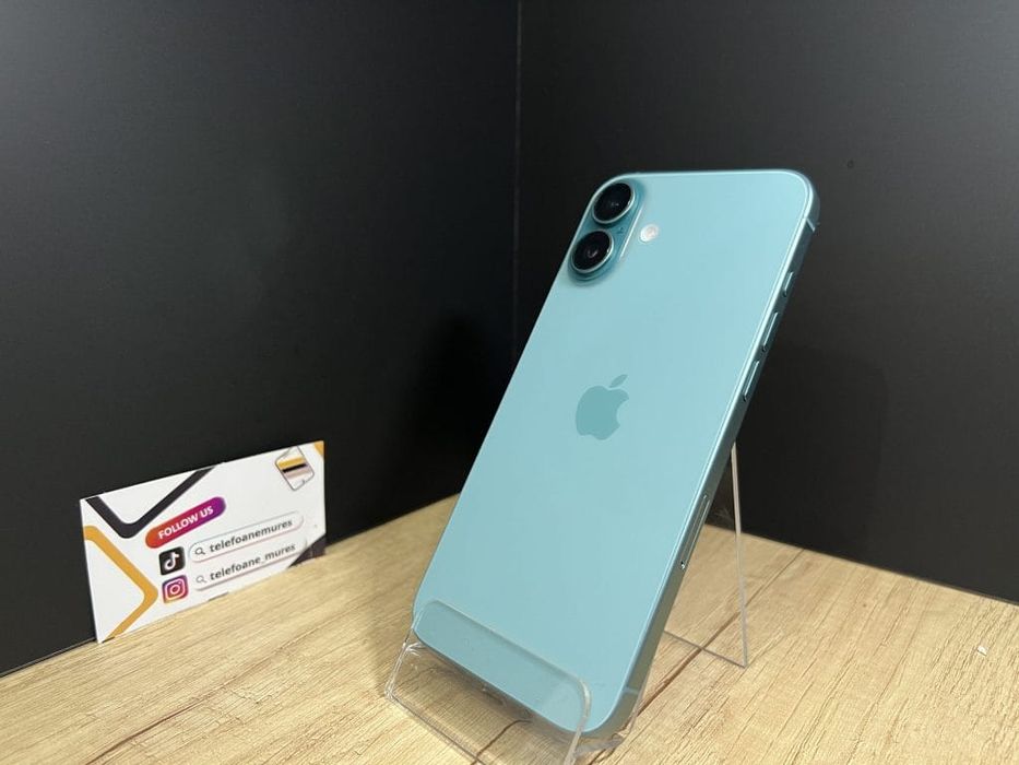 Iphone 16 Plus 128Gb Teal Second-Hand Ca nou 3 ani garanție, Telefoane
