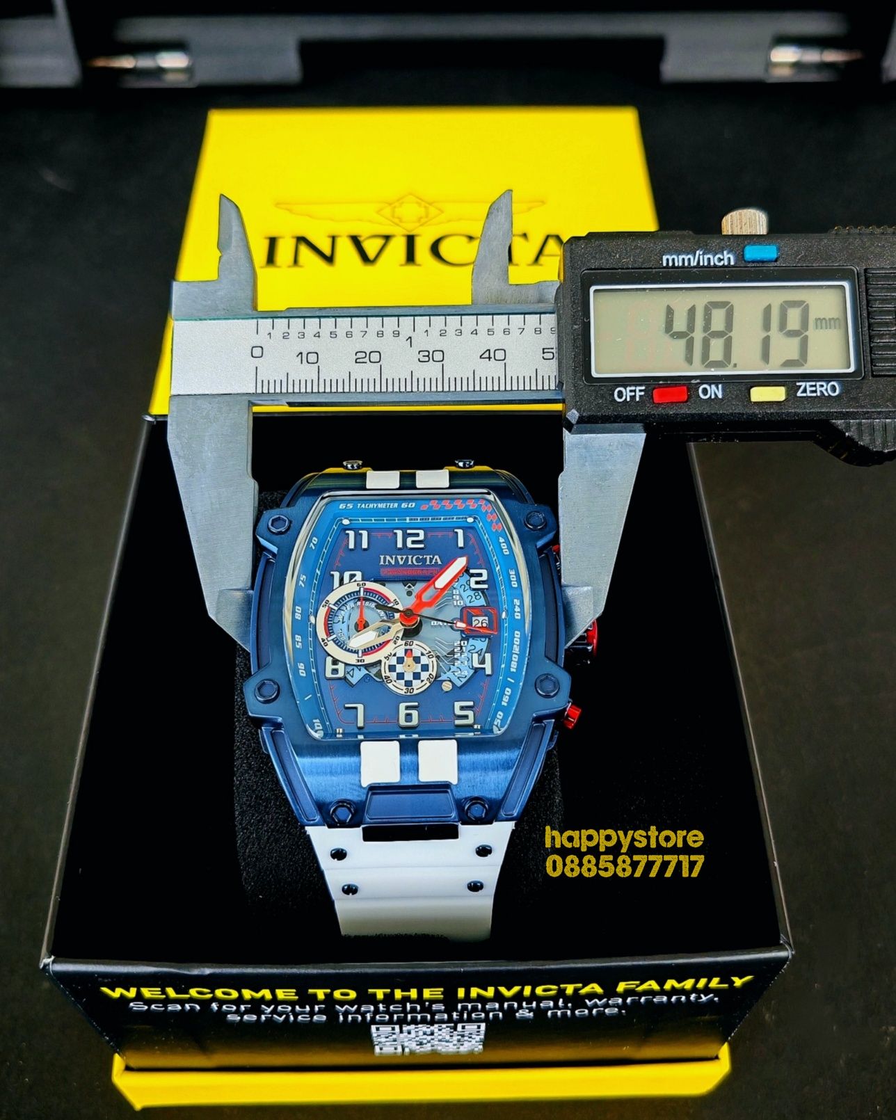 часовник INVICTA S1 Rally Diablo White/Blue, Инвикта нов