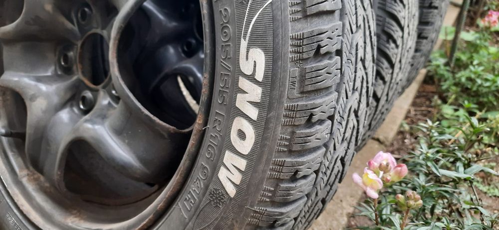 Roți iarnă Renault cu senzori.