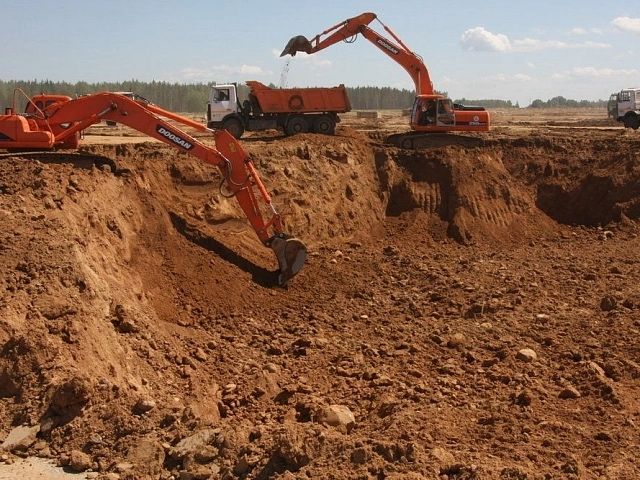 Экскаватор Самосвал услуга катлован