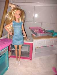 Set de bucătărie Mattel Barbie aragaz mașina spălat vase dulap chiuvet