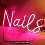 Afis neon led, nails, unghii, reclama luminoasa