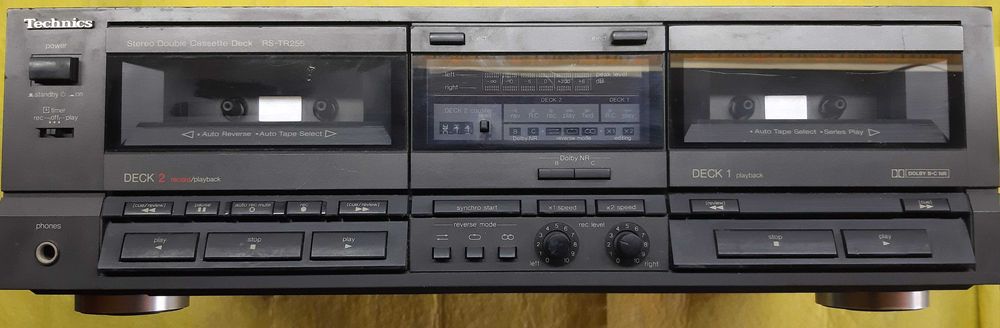 Technics Stereo Double Casette Deck RS-TR255