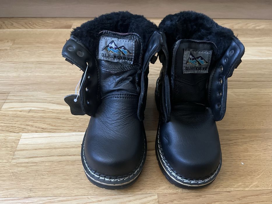 Детски кожени кубинки