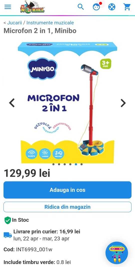 Microfon copil Noriel