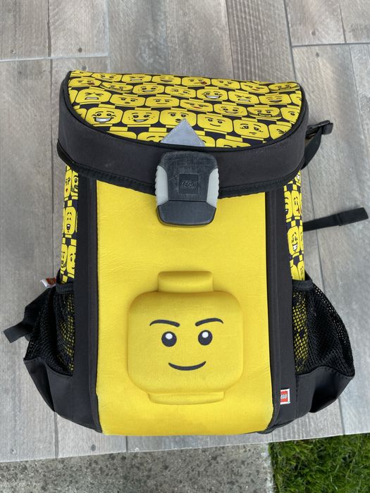 Ghiozdan scoala Easy LEGO Core Line - design Minifigures Heads