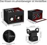 Watch Winder Premium Pentru 2 Ceasuri Automatice Cu Spatiu Bijuterii