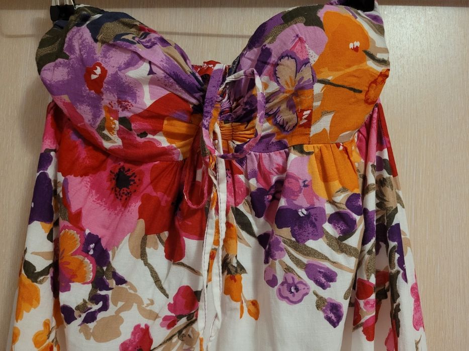 Rochie de vara cu flori, marimea S